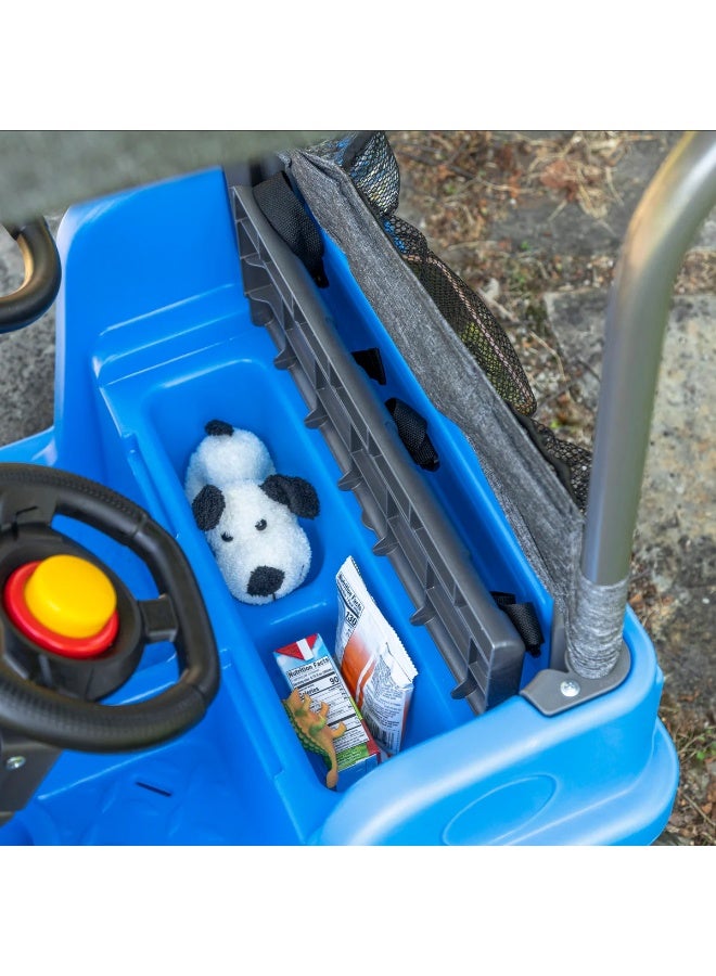 ستيب2 سيارة دفع للأطفال من ستيب2 – تصميم دفع جنباً إلى جنب بمقعدين مع مظلة وأحزمة أمان ومساحة تخزين | مناسبة للأطفال من 18 إلى 60 شهراً - Image 5