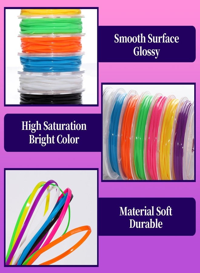 FANDAMEI 8 Color Lanyard Kit, Bright Color Lacing Cord, Lanyard String for Crafts, Bracelets and Jewelry Making - Image 4