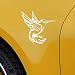 Tuxihapp Hummingbird Car Sticker Decal Waterproof Vinyl Auto Window Decals Cute Bumper Stickers Universal Car Indoor and Outdoor Stickers for Cars Trucks Wall Laptop White - Image 2