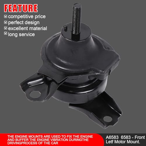 zaygyize 4pcs Engine Motor Mounts Fits for Honda Accord Cylinder 2.3L L4 Automatic Transmission 1998-2002 After-Market Parts, Engine Motor Mount Replace OE A6583 A6564 A6572 A6570 - Image 4