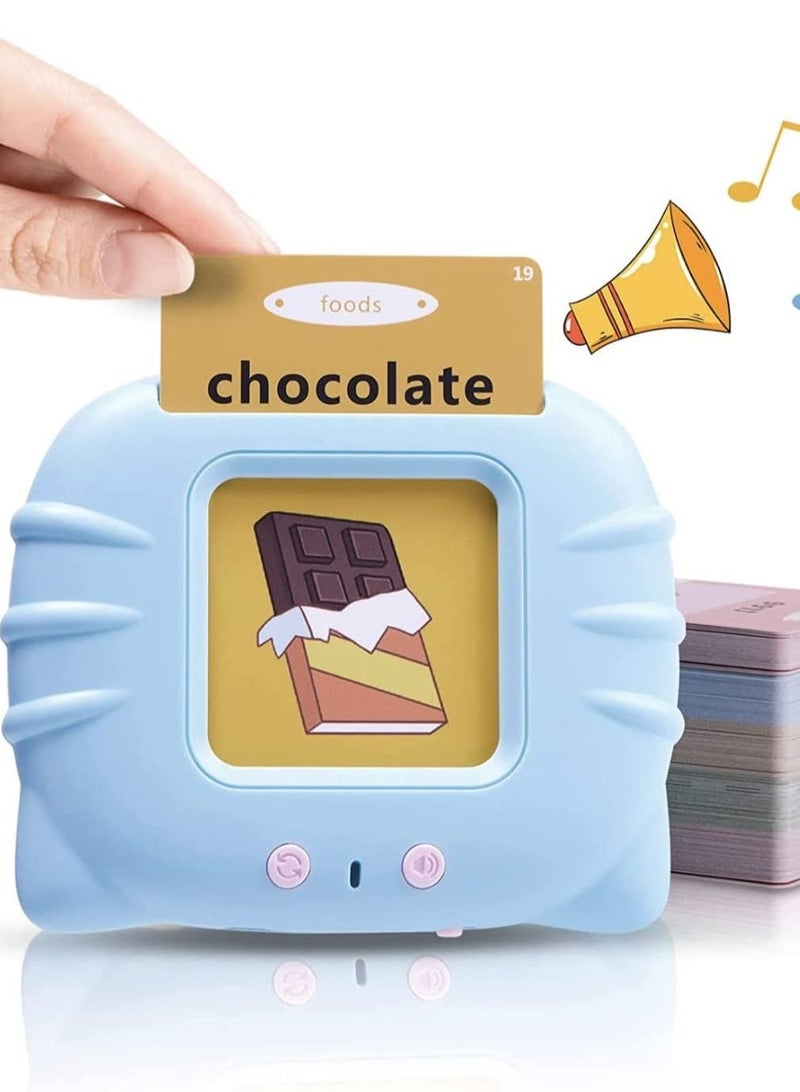 112 Cards Talking Flash Cards for Toddlers 2-4 Years ,Educational Toys for 1 2 3 4 Year Old - Speech Therapy Toys Learning Animals Shape Color, Learning Cards Machine Birthday Gift for Ages 1-4  - Image 1