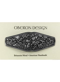 Oberon Design Flowers Hair Clip, Hand Crafted Metal Barrette Made in the USA with a Large 80mm Clip by Oberon Design  - Image 2