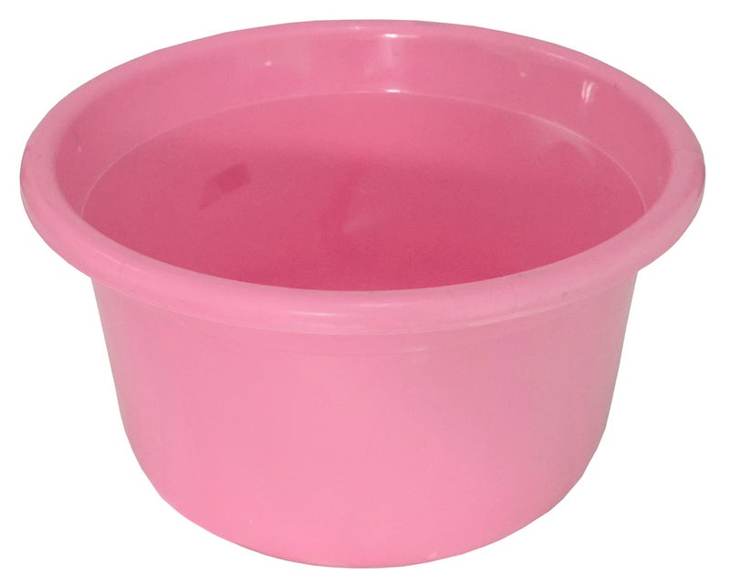 Kuber Industries Kuber Industries 2 Pieces Plastic Bathroom Dustbin & Tub Set (Pink)  - Image 2