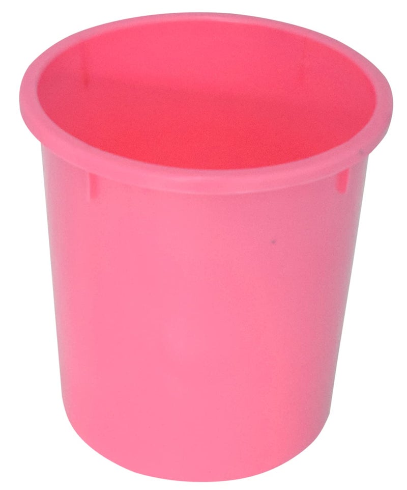 Kuber Industries Kuber Industries 2 Pieces Plastic Bathroom Dustbin & Tub Set (Pink)  - Image 3
