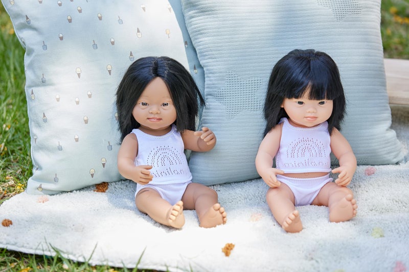 Miniland Doll Clothes Underwear Set for 15'' inch Dolls - Comes top and Bottom Pieces with Hanger - Image 5