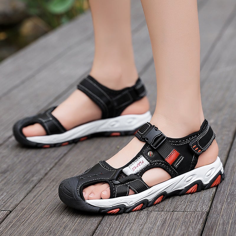 Summer Ladies Sandals Roman Top Layer Leather Sandals Beach Shoes Handmade Ladies Sandals - Image 1