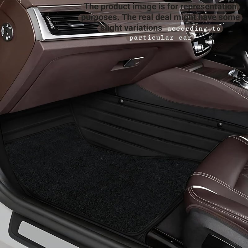 COAZO Premium 10D Car Mat for EQS SUV (450, 580) Custom Fitted, Luxury Mats Compatible with Mercedes Benz EQS SUV (450, 580), Set of 3 Pcs, 100% Waterproof and Washable, Classic Black - Image 3