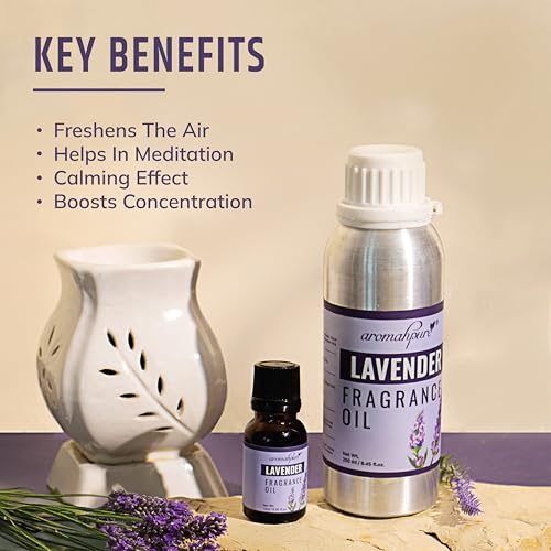 Aromahpure Lavender Aroma Oil | 250ml Undiluted & Natural | Long-Lasting Scent for Aromatherapy, Candle & Soap Making, Diffusers, Room Freshener, Humidifier, Bathroom Revitalizer & Home Essentials - Image 5