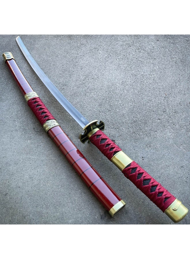 O8.design Anime | Roronoa Zoro's Sword Replica (1:1 Scale) | High-Quality Carbon Steel, Non-Sharpened Prop for Cosplay & Collectors - Image 4