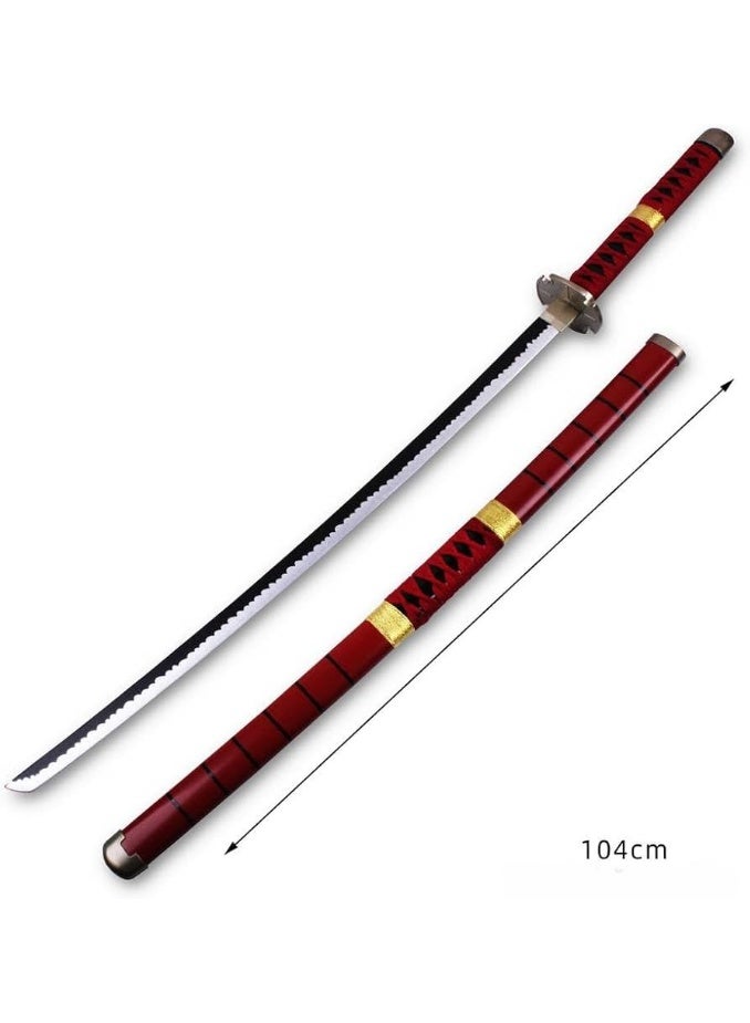 O8.design Anime | Roronoa Zoro's Sword Replica (1:1 Scale) | High-Quality Carbon Steel, Non-Sharpened Prop for Cosplay & Collectors - Image 2