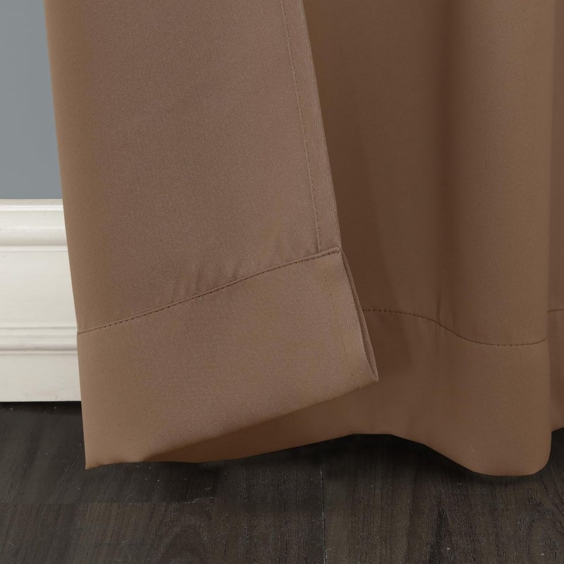 Sun Zero Easton Energy Saving Blackout Grommet Curtain Panel, 40" x 95", Barley - Image 3
