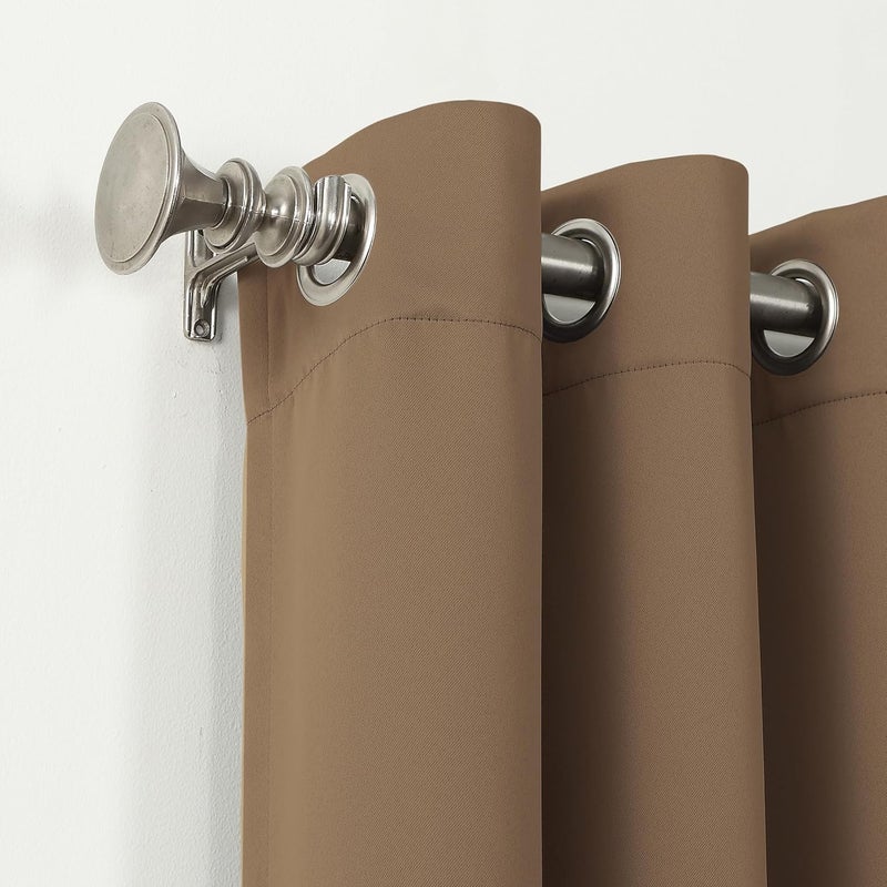 Sun Zero Easton Energy Saving Blackout Grommet Curtain Panel, 40" x 95", Barley - Image 2