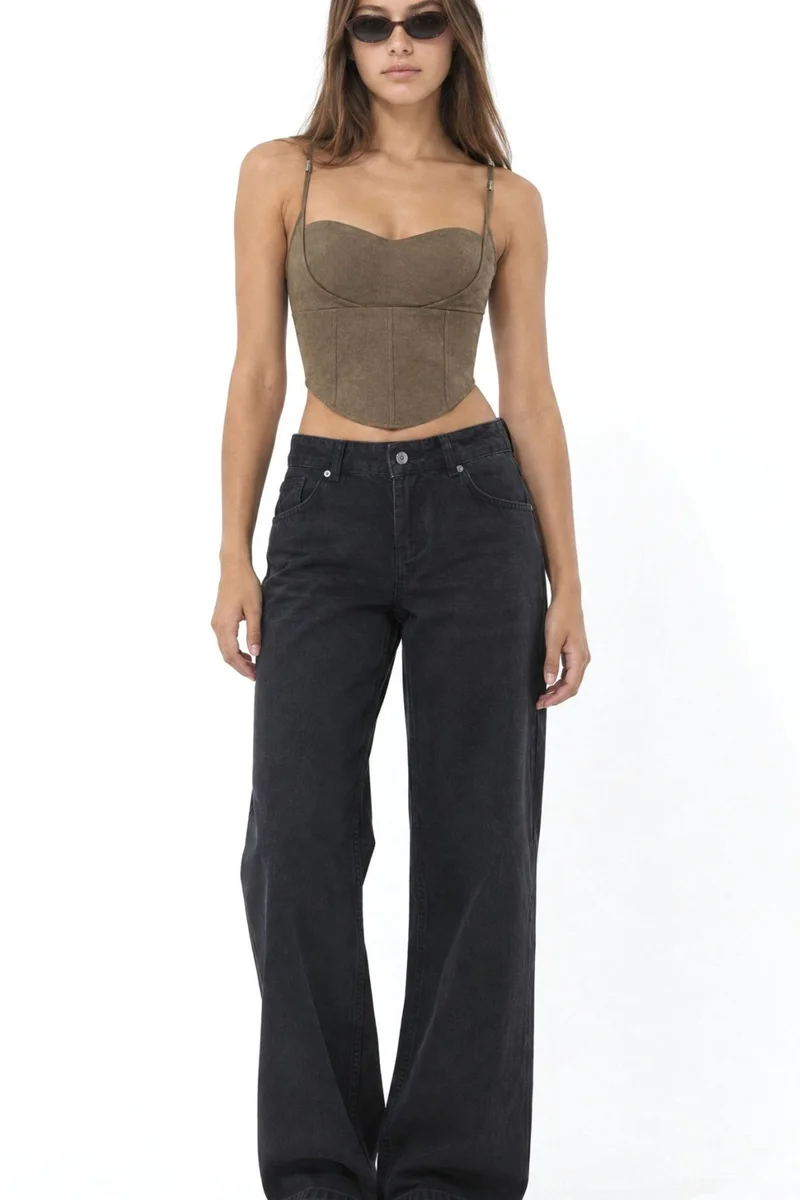 Squalo Black SQUALO Cotton Pants for Women | Best Price UAE