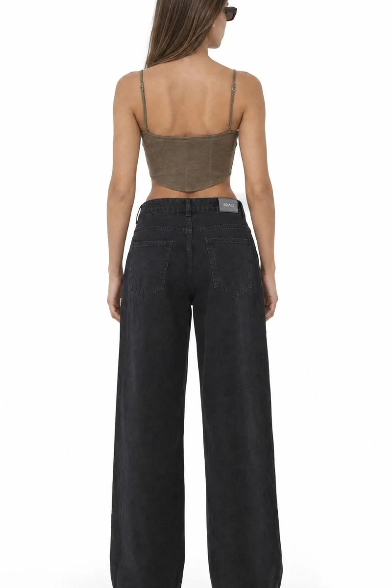 Squalo Black SQUALO Cotton Pants for Women | Best Price UAE