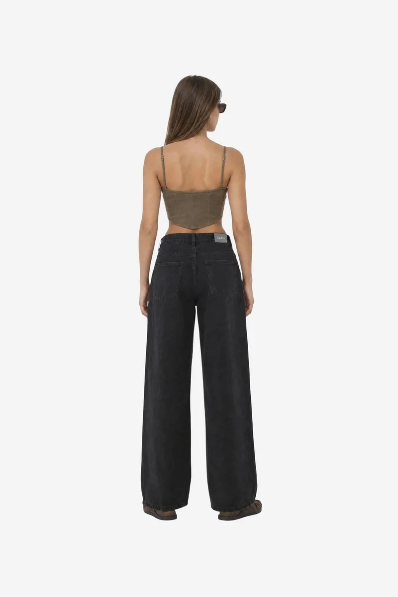 Squalo Black SQUALO Cotton Pants for Women | Best Price UAE