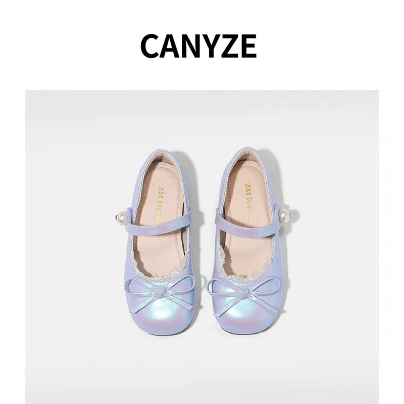 Canyze. Girls' Leather Shoes French Children'S Mermaid Princess Shoes Mary Jane Shoes - Image 5