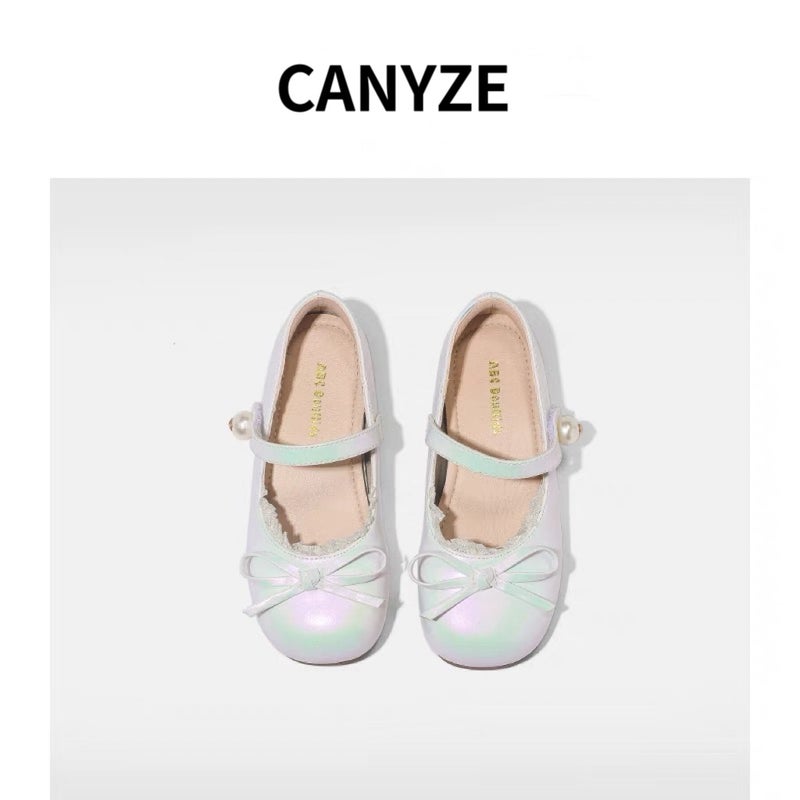 Canyze. Girls' Leather Shoes French Children'S Mermaid Princess Shoes Mary Jane Shoes - Image 3