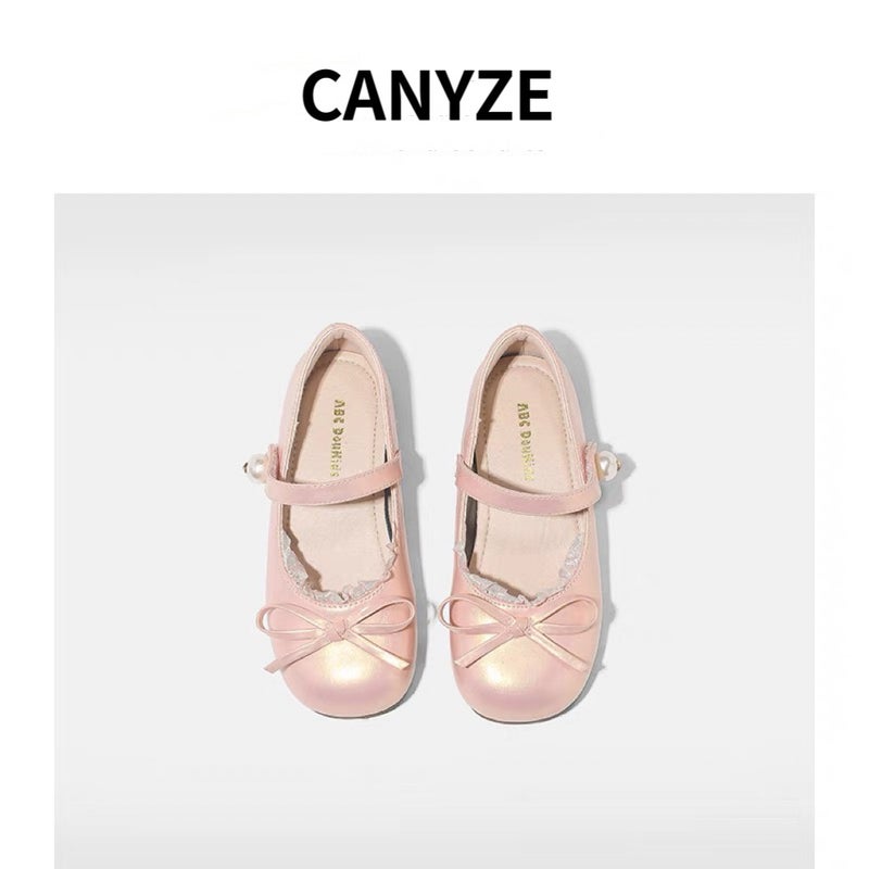 Canyze. Girls' Leather Shoes French Children'S Mermaid Princess Shoes Mary Jane Shoes - Image 4