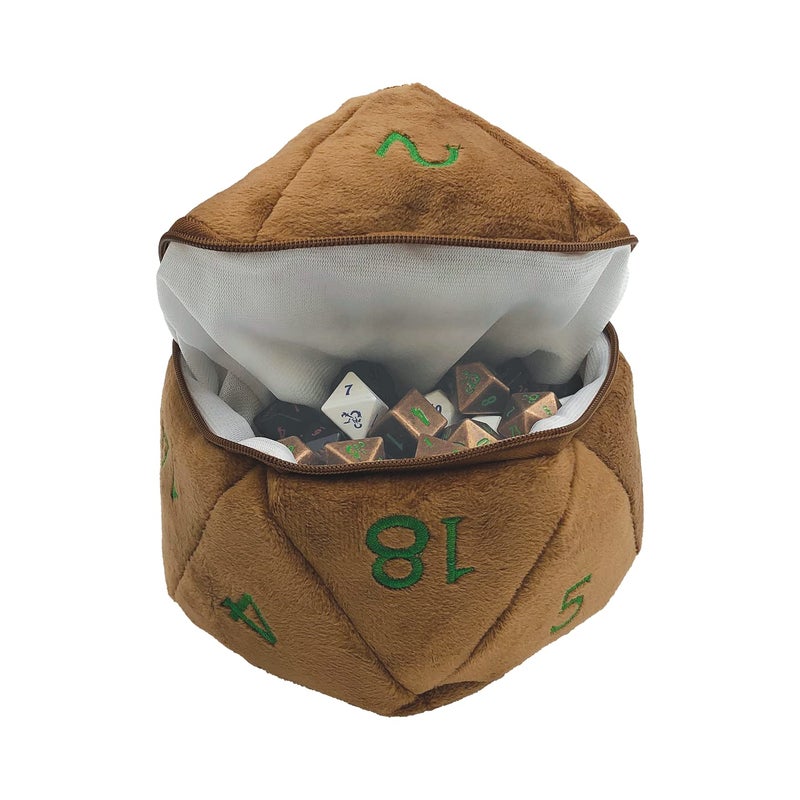 Ultra Pro D20 Plush Dice Bag - The Perfect Zippered dice and trinkets Holder for Dungeon Masters and Adventures - Image 2