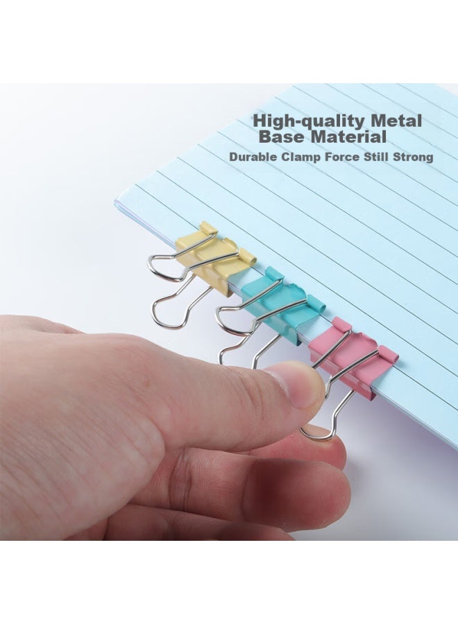 Tango Long Tail Clips 5#19Mm Colorful Ticket Clips Small Size 40 Pieces/Tube Metal Binder Clips For Corporate Finance Paper Storage, Office Supplies, Home Use, Food Clips - Image 2