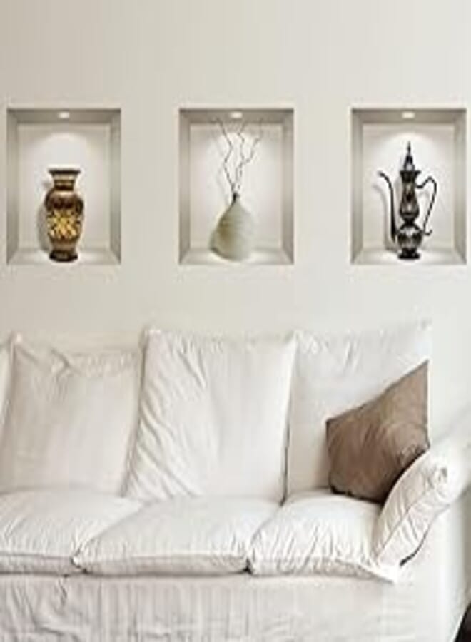 Decorative 3D effect sticker - Old decorative objects (3pieces 60x180cm) 