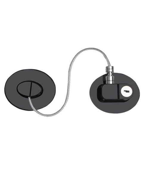 Highly Secured Refrigerator Lock With Key,Door Lock for Children,Black