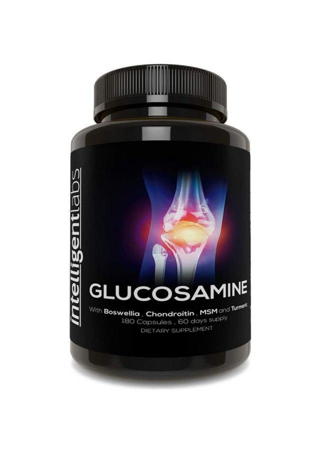 Intelligent Labs - Triple Strength Glucosamine Sulfate Complex 1500Mg With Boswellia Chondroitin Msm And Tumeric - Image 1
