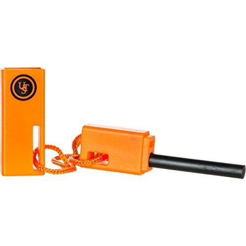 ust SparkForce Fire Starter with Durable Construction and Lanyard for Camping, Backpacking, Hiking, Emergency and Outdoor Survival, Orange, One Size (20-310-259) - Image 2