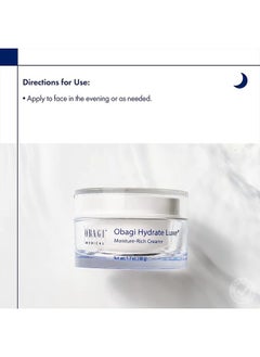 Obagi Hydrate Luxe Moisture-Rich Cream, 1.7 oz Pack of 1 - Hydrating Face Lotion with Shea Butter - Ultra-Rich Moisturization Night Face Cream for Dry Skin, Sensitive Skin, Aging Skin - pzsku/ZCF49122B5FB321AB5FF1Z/45/_/1681078461/aff295ef-92d4-4199-9bb1-af23ec119cc7