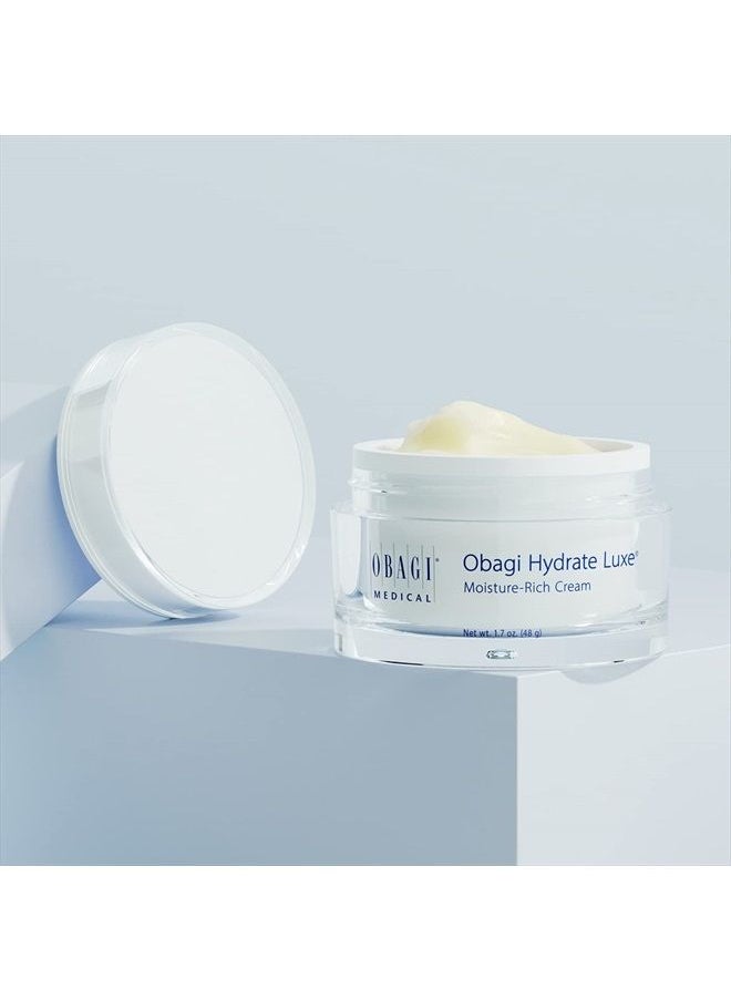 Obagi Medical - Obagi Hydrate Luxe Moisture-Rich Cream, 1.7 oz Pack of 1 - Hydrating Face Lotion with Shea Butter - Ultra-Rich Moisturization Night Face Cream for Dry Skin, Sensitive Skin, Aging Skin - Image 1