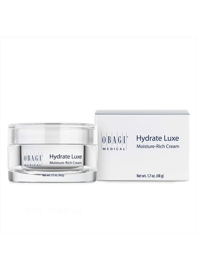 Obagi Medical - Obagi Hydrate Luxe Moisture-Rich Cream, 1.7 oz Pack of 1 - Hydrating Face Lotion with Shea Butter - Ultra-Rich Moisturization Night Face Cream for Dry Skin, Sensitive Skin, Aging Skin - Image 1