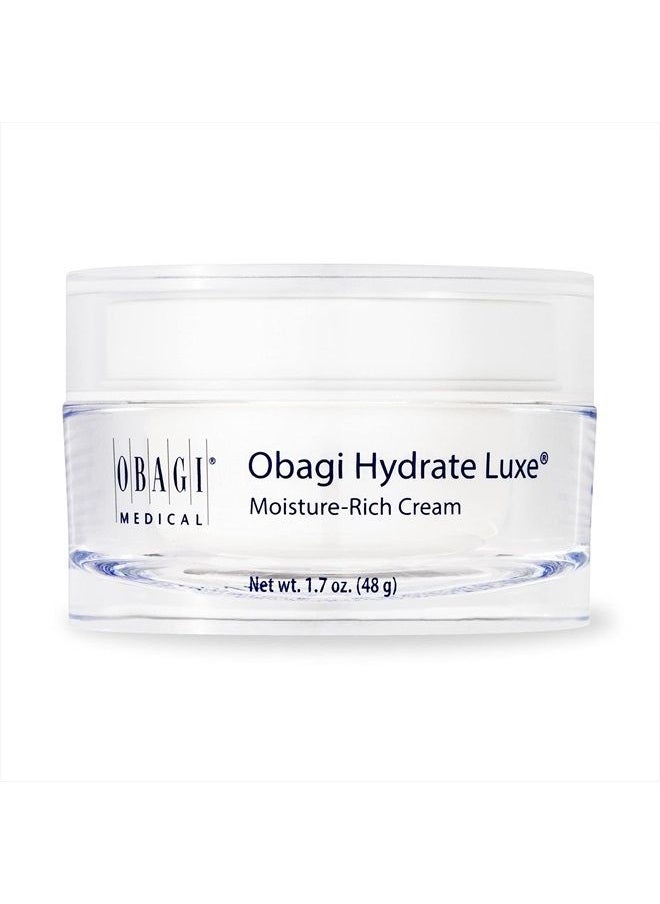 Obagi Medical - Obagi Hydrate Luxe Moisture-Rich Cream, 1.7 oz Pack of 1 - Hydrating Face Lotion with Shea Butter - Ultra-Rich Moisturization Night Face Cream for Dry Skin, Sensitive Skin, Aging Skin - Image 1