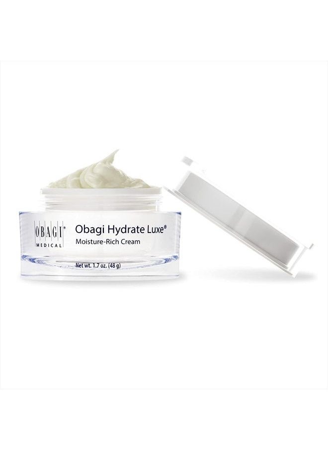 Obagi Medical - Obagi Hydrate Luxe Moisture-Rich Cream, 1.7 oz Pack of 1 - Hydrating Face Lotion with Shea Butter - Ultra-Rich Moisturization Night Face Cream for Dry Skin, Sensitive Skin, Aging Skin - Image 1