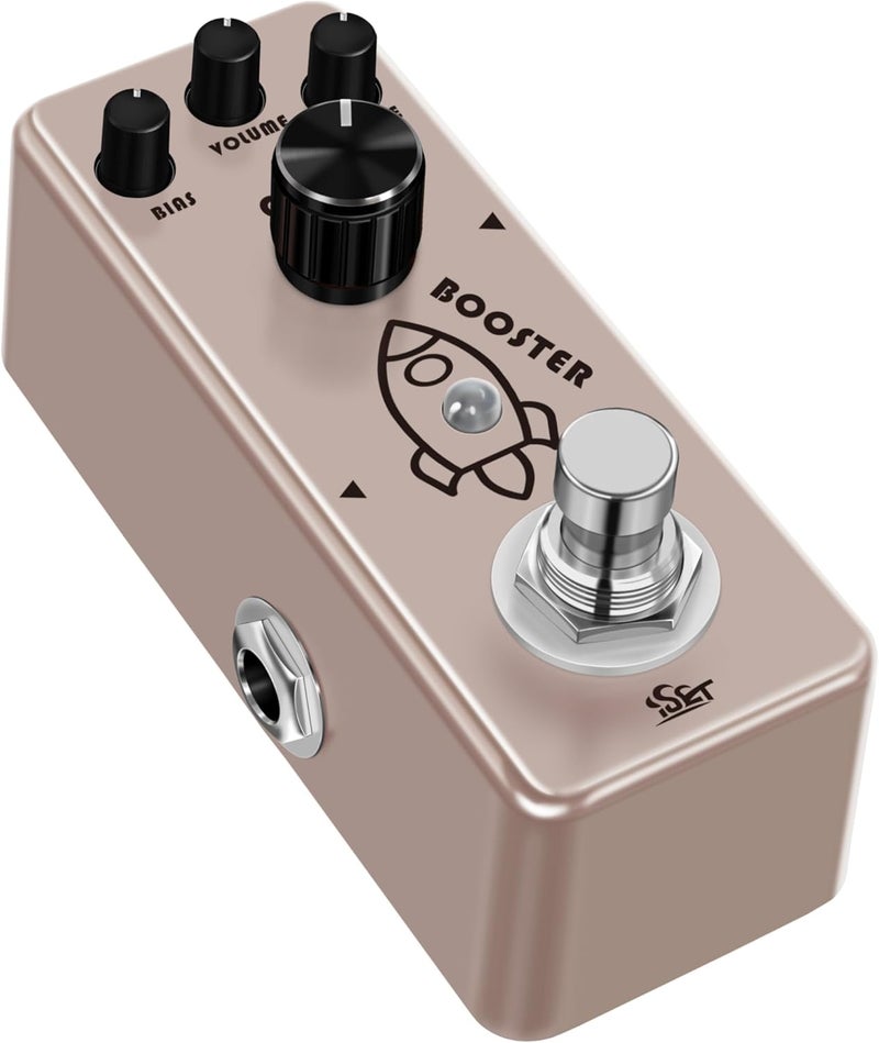 ISET Booster Effect Pedal Analog Rocket Boost For Electric Guitar Bass True Bypass - Image 3