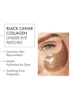 depology depology Black Caviar Under Eye Patch (30 Pairs) | Hydrogel Eye Patches | Aimed at Smoothing the Look of Fine Lines and Wrinkles | Hydrating Skincare with Hyaluronic Acid & CICA  - Image 2