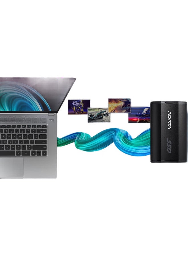 ADATA Adata Nvme Portable Solid State Drive (Pssd) Sd810 Type-C External Ssd, Triple Protection, Portable, 2000Mb/S, 500Gb - Image 1