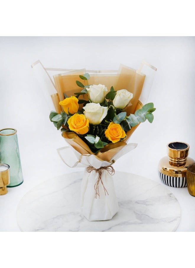 Ferns N Petals - Sunshine Bouquet - Image 1
