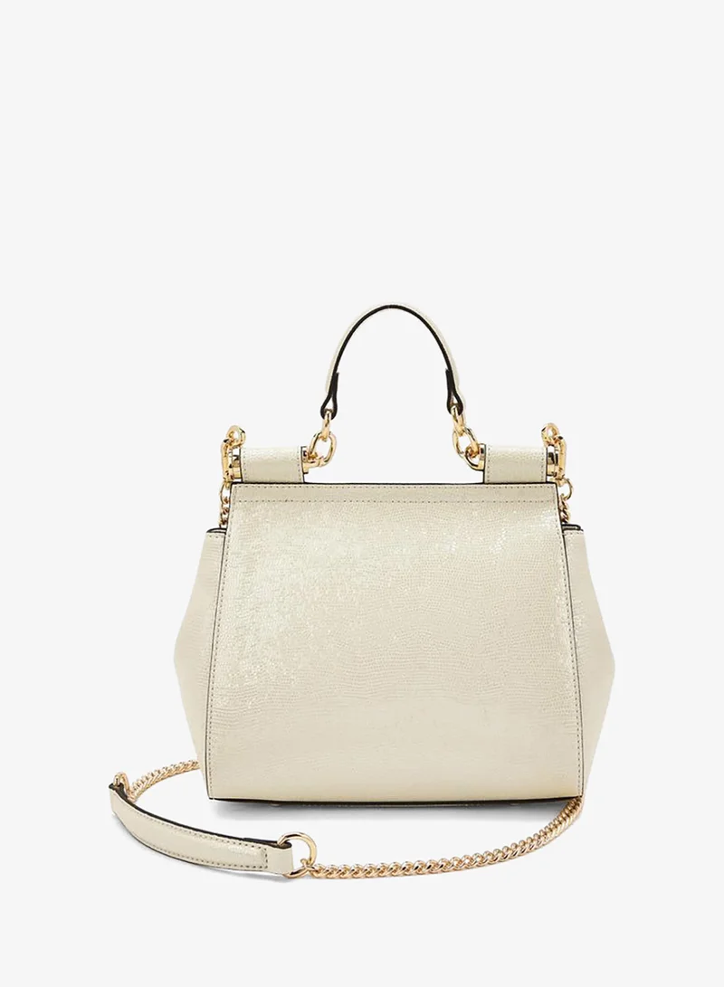 ELLE IVORY Floral Embellished Satchel Bag With Chain Strap Ramadan Collections for Women | Best Price UAE
