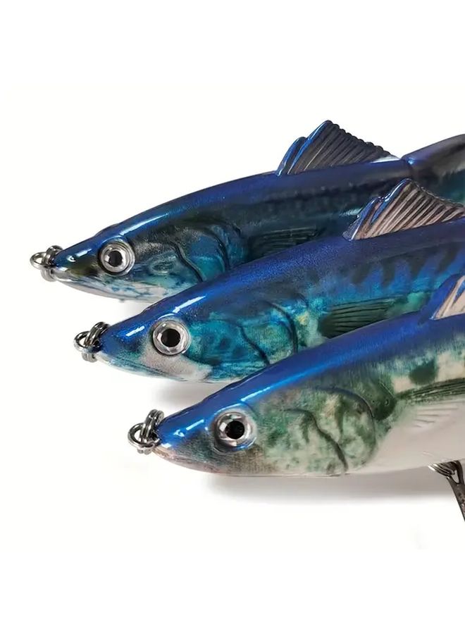 Color D 55g Long Legged Lure 4 Section Fish Design Rattle Beads Hard Casting Saltwater Freshwater Fishing - Image 4