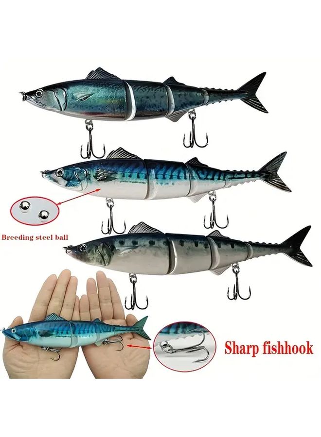 Color D 55g Long Legged Lure 4 Section Fish Design Rattle Beads Hard Casting Saltwater Freshwater Fishing - Image 1