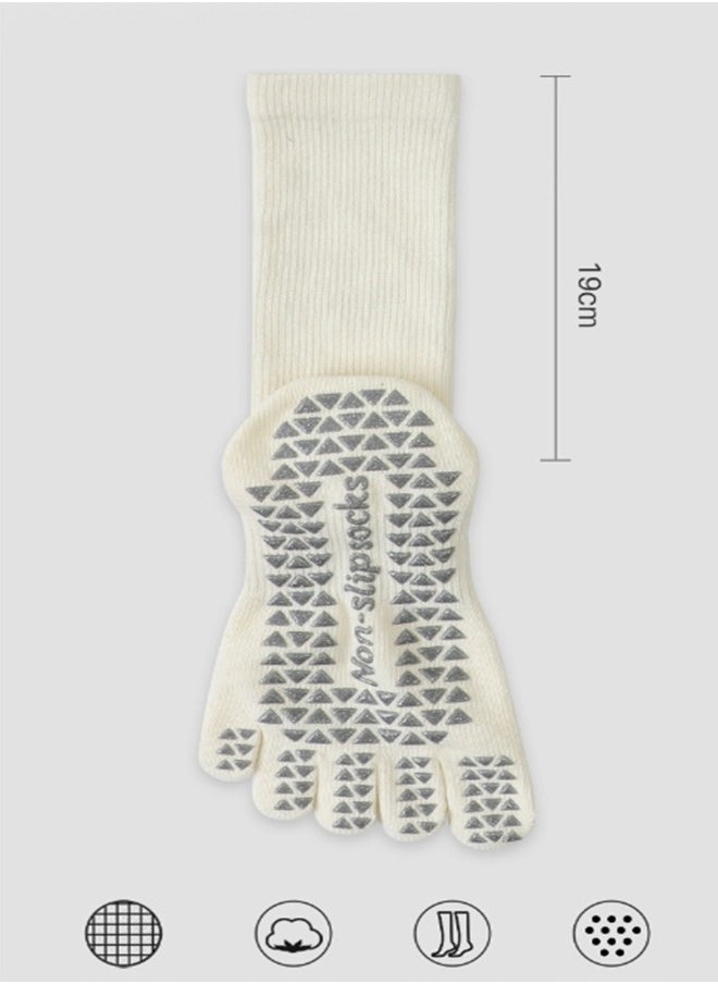 Generic Long Yoga Socks, Professional Non-Slip Socks, Pilates Toe Socks, Mid-Length Yoga Sports Socks, Fitness Finger Socks  - Image 5