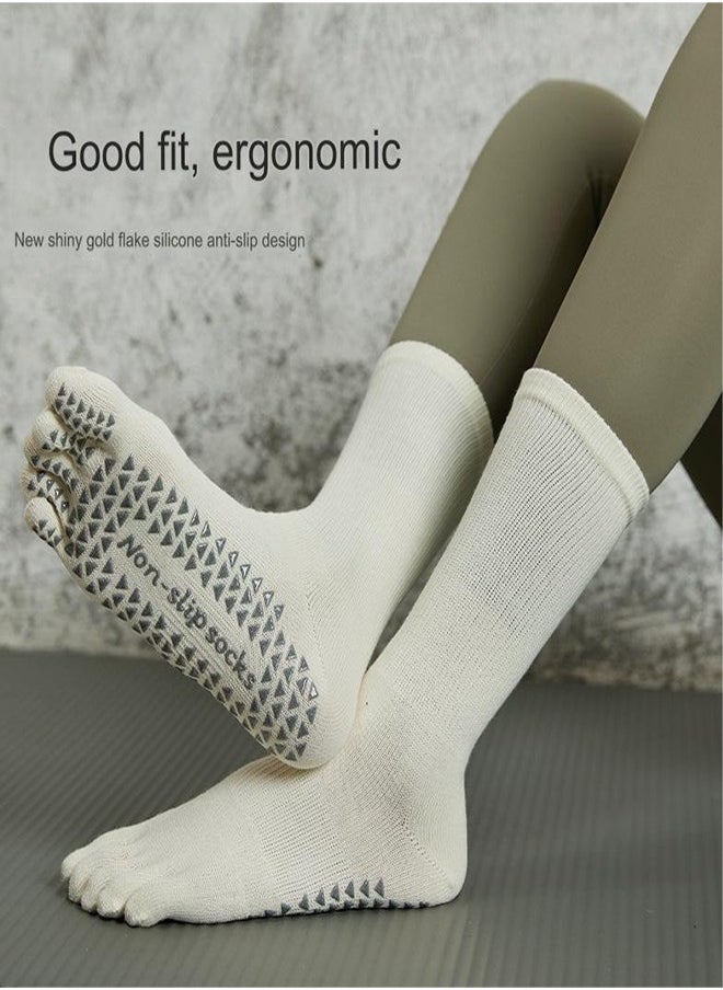 Generic Long Yoga Socks, Professional Non-Slip Socks, Pilates Toe Socks, Mid-Length Yoga Sports Socks, Fitness Finger Socks  - Image 4
