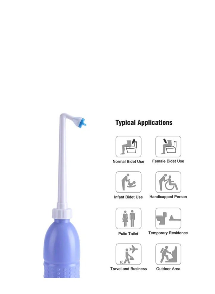 ALGHAFA Portable Shattaf Bidet Bottle and Traveling Bidet for Personal Cleansing Use - Include Extended Nozzle - Personal Hygiene Care Toilet Bidet Spray -650ml Purple from Al ghafa  - Image 3
