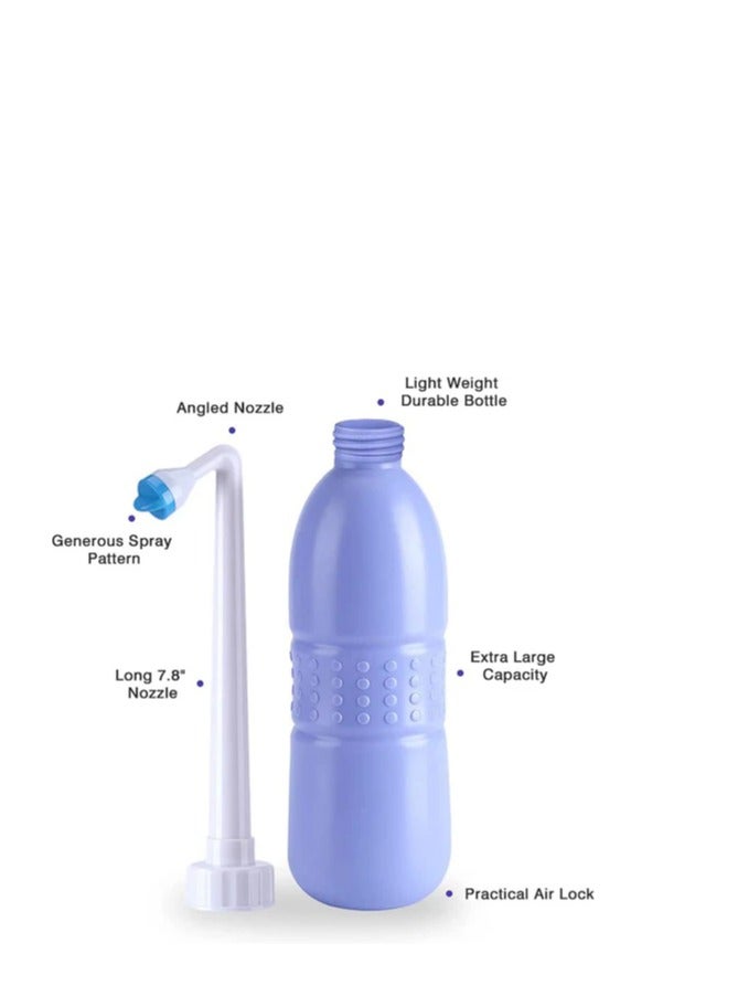 ALGHAFA Portable Shattaf Bidet Bottle and Traveling Bidet for Personal Cleansing Use - Include Extended Nozzle - Personal Hygiene Care Toilet Bidet Spray -650ml Purple from Al ghafa  - Image 5