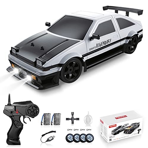 Sakeye RC Drift Car 24GHz 116 Scale 4WD High Speed Remote Control Cars Vehicle with LED Lights Two Batteries and Drifting Tires Racing Sport Toy Cars for Adults Boys Girls Kids - Image 1