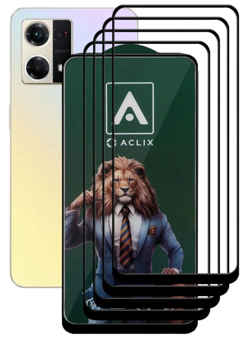 ACLIX 4 Pieces Antistatic ESD Dustproof Premium Quality High Definition Tempered Glass Screen Protector Designed For Oppo Reno8 4G - Image 1