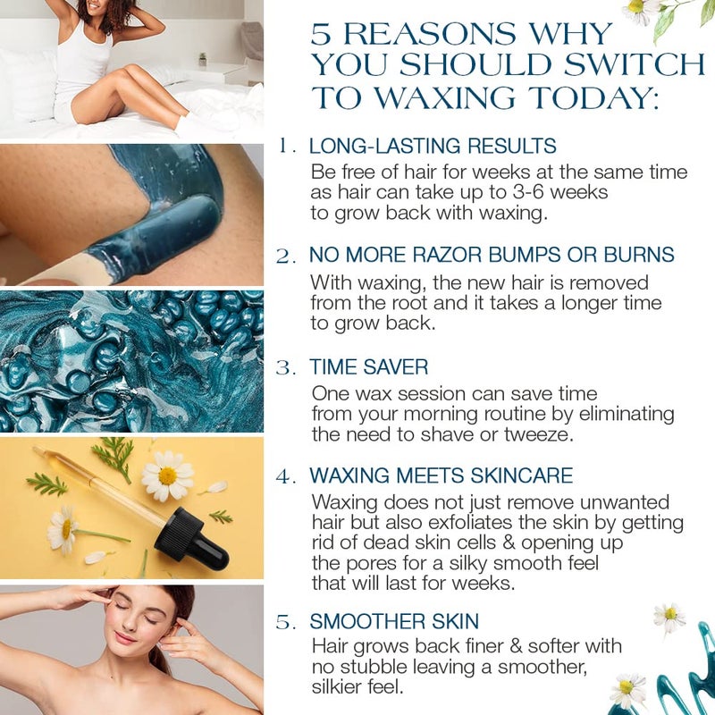 GiGi Hard Wax Beads, Soothing Azulene Hair Removal Wax for Sensitive Skin, 14 oz - Image 1