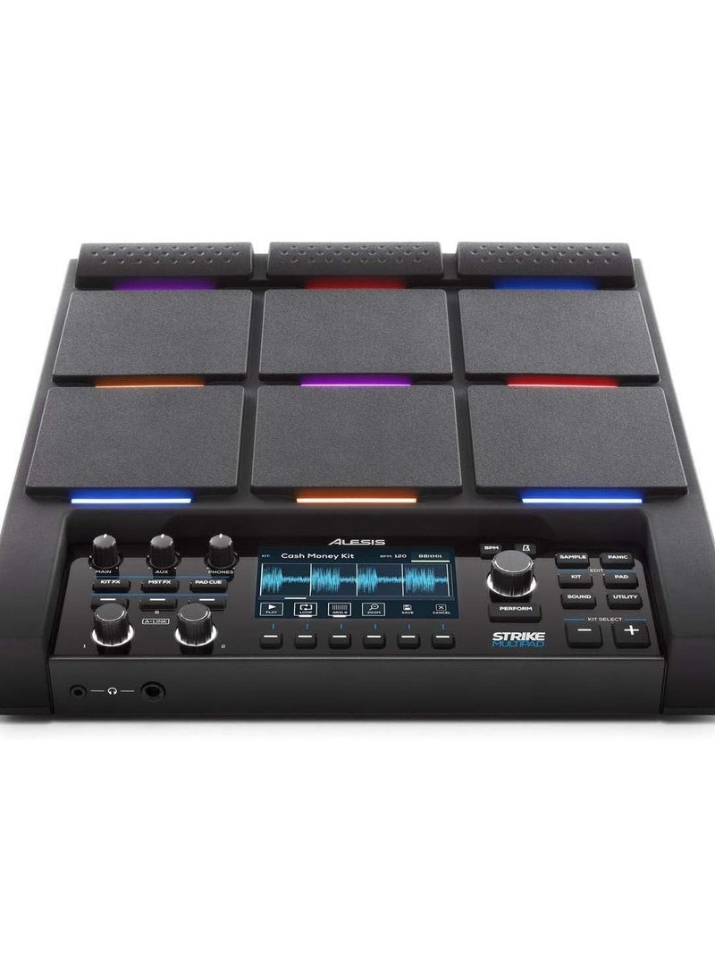Alesis - Alesis 9-Trigger Percussion Pad with RGB Backlighting, Sampler, Looper, STRIKEMULTIPAD - Image 1