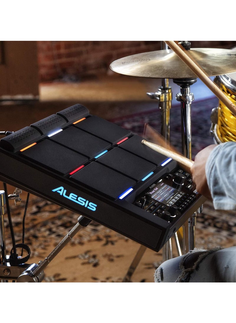 Alesis - Alesis 9-Trigger Percussion Pad with RGB Backlighting, Sampler, Looper, STRIKEMULTIPAD - Image 1