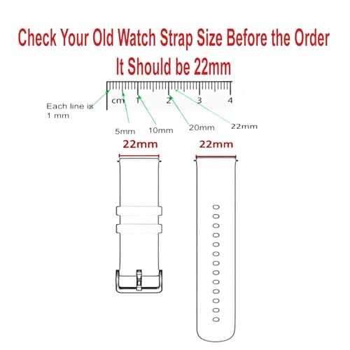 IIK COLLECTION 22mm Silicone Strap for Smart Watches | Combo Pack Compatible With Noise, Fireboltt, Boat Xtend, Pebble, Boat Flash, Noise Color Fit, Ultra Smart Watch & All Watches - Image 3